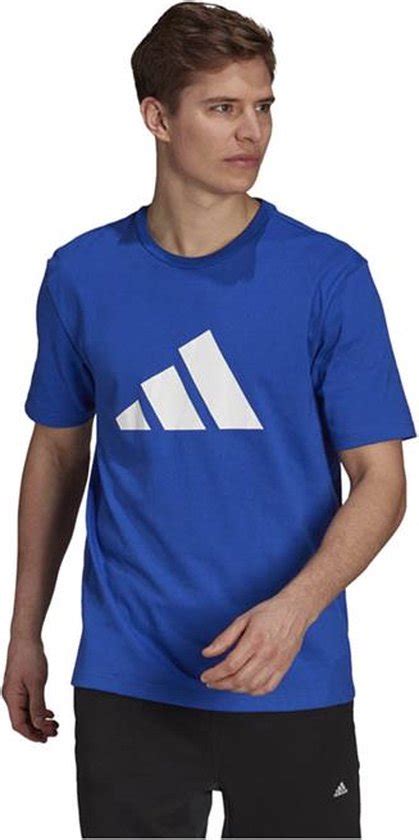 adidas sportshirt blauw